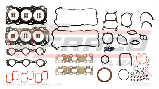 FSX-5862040 GASKET SET (JC-45) 4.0L V6 DOHC 24V PATHFINDER FRONTIER XTERRA VQ40DE 05/10 MLS HEAD DOES NOT INCLUDE NISSAN FULL GASKETS