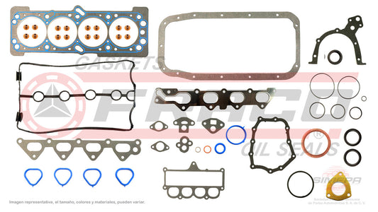 FSX-6040076 GASKET SET (FS-102-1G)(JC-1239-1) 1.6L AVEO PONTIAC G3 F16D DOHC 16V L14 VVT MFI 08/12 DOUBLE TEAR HEAD NR. GENERAL MOTORS