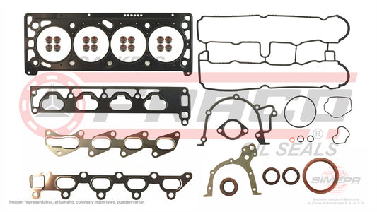 FSX-6040125 GASKET SET (JC-1227) 1.8L CHEVROLET 4 CYLINDER ASTRA DOHC X18XE1 00/ 03 MLS HEAD GENERAL MOTORS