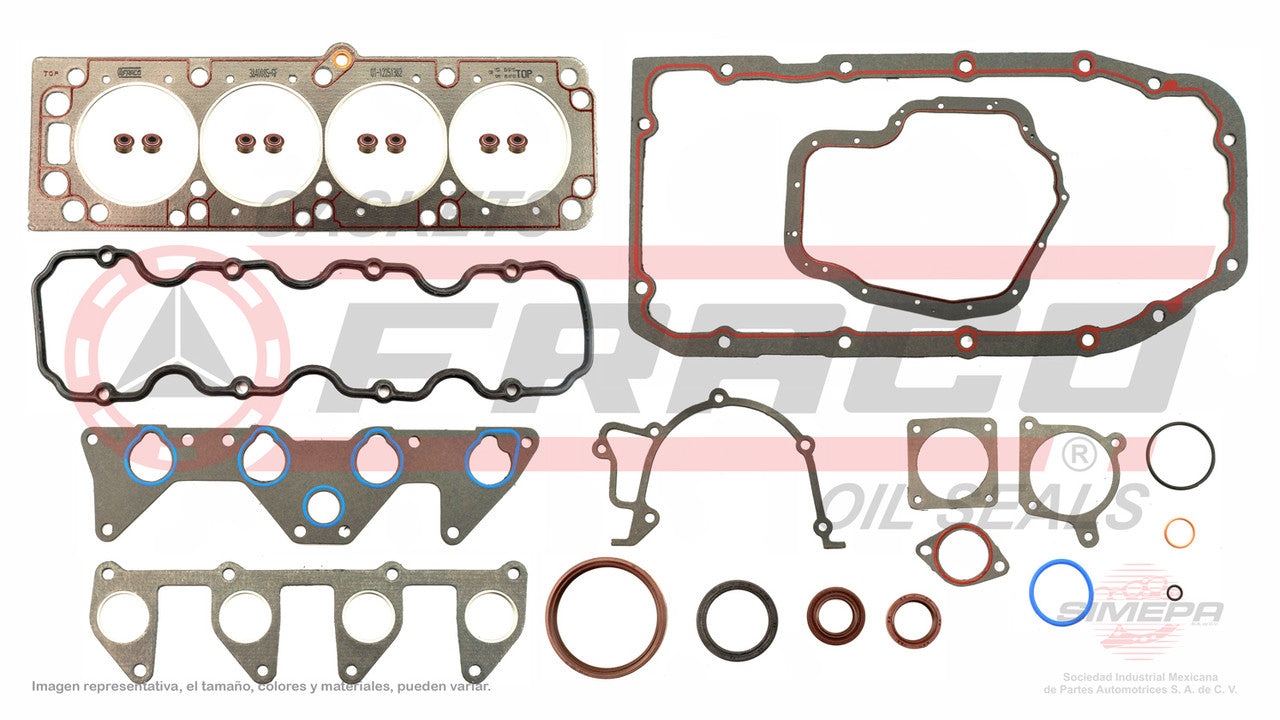 FSX-6040155 GASKET SET (JC-1228) 2.0L CHEVROLET 4 CYLINDER ASTRA SOHC 04/05 8V WITH SEAL AND HEAD CRANKCASE GASKET GF GENERAL MOTORS