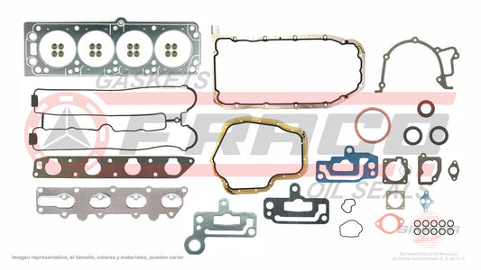 FSX-6040160 GASKET SET (JC-1230) 2.0L 2.2L 2.4L OPTRA ASTRA DOHC 04/05 VECTRA 98/17 MUL ESC MLS CASING CRANKCASE ALUMINUM GENERAL MOTORS