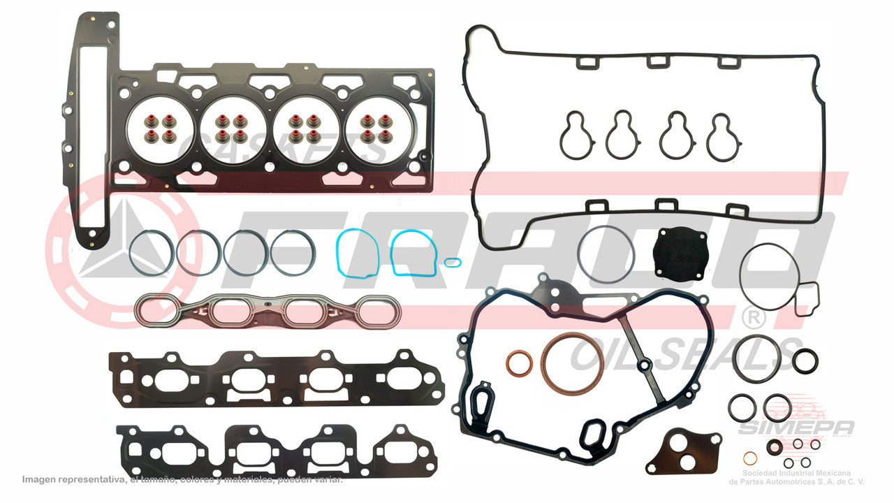 FSX-6040190 GASKET SET (FS-113-G)(JC-1229) 2.2L 4CYL. L61 16V ECOTEC ASTRA ZAFIRA VECTRA HHR MALIBU CAVALIER COBAL. 01/05 GENERAL MOTORS