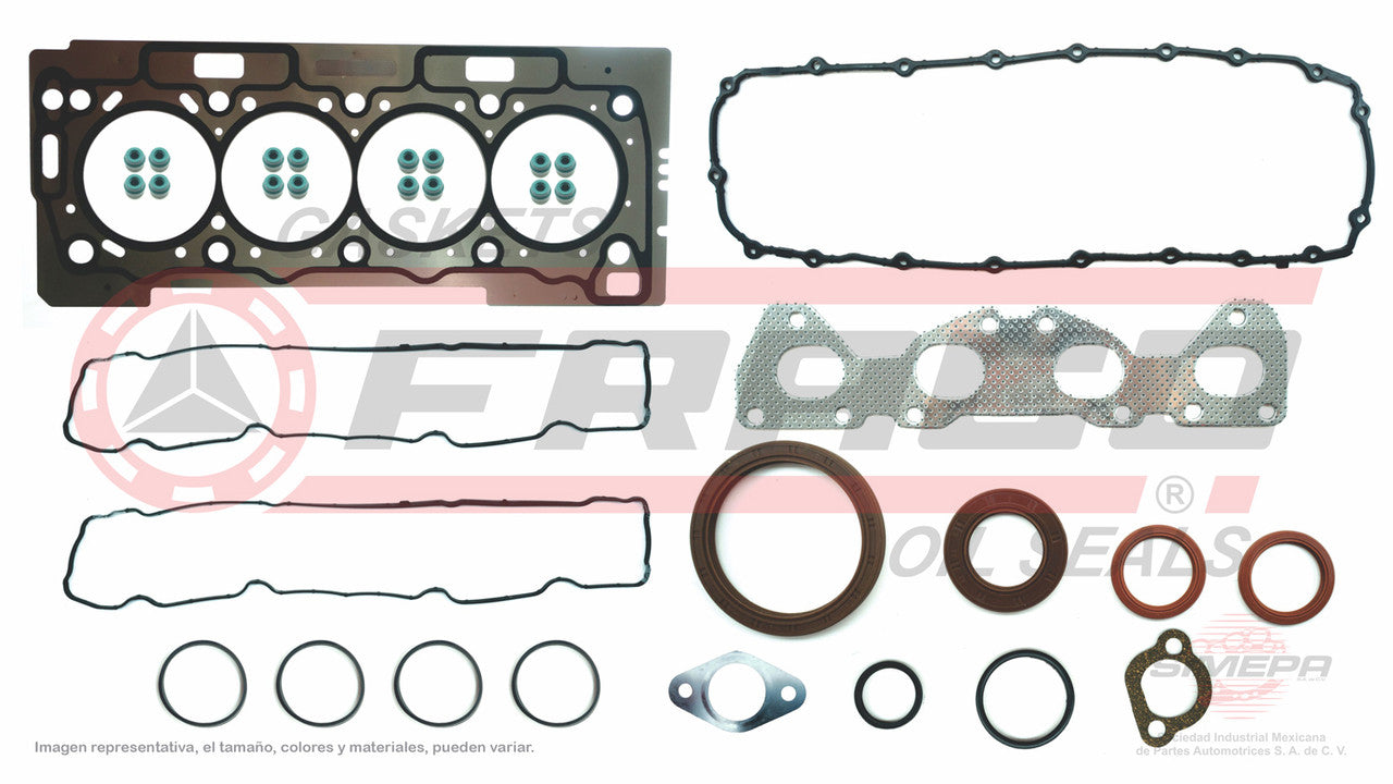 FSX-6240070 GASKET SET (JC-251-1) 1.6L PEUGEOT PEUGEOT 206 PARTNER TU5JP4 16V DOHC 00/08 MLS. PEUGEOT