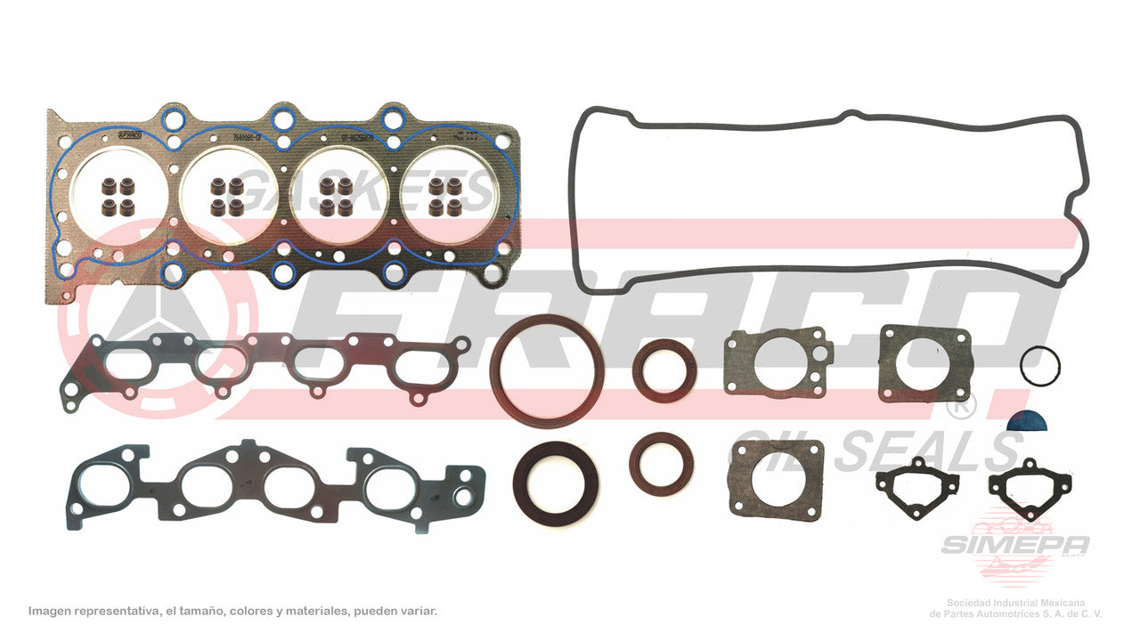 FSX-7640061 GASKET SET (JC-1233) 2.0L GM 4 CYLINDER CHEVROLET SUSUKI J20A GEO TRACKEER GRAND VITARA 99/04 HEAD GF GENERAL MOTORS