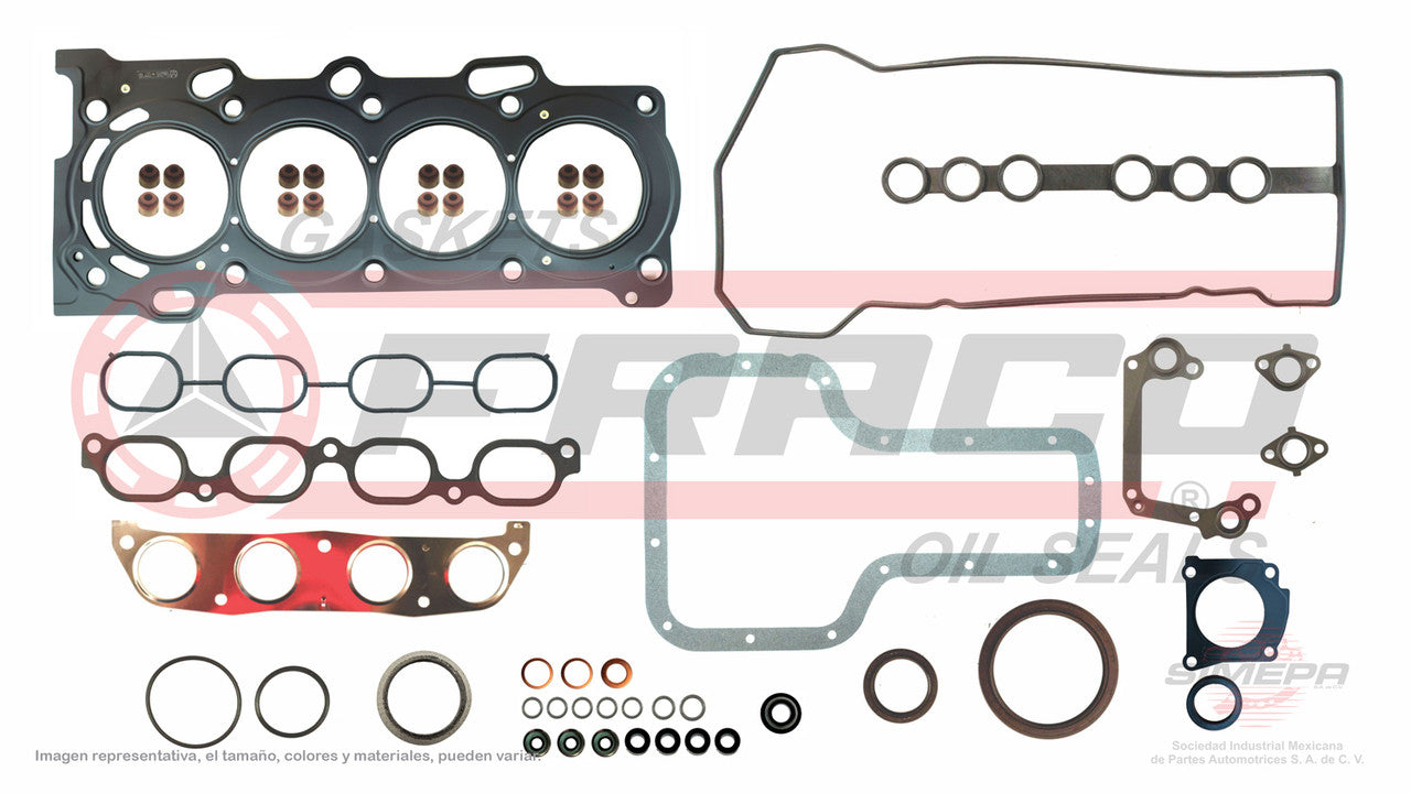 FSX-8040205 GASKET SET (JC-1307) 1.8L TOYOTA 4 CYLINDER COROLLA 1ZZ-FE 16V 99/05 MLS HEAD TOYOTA