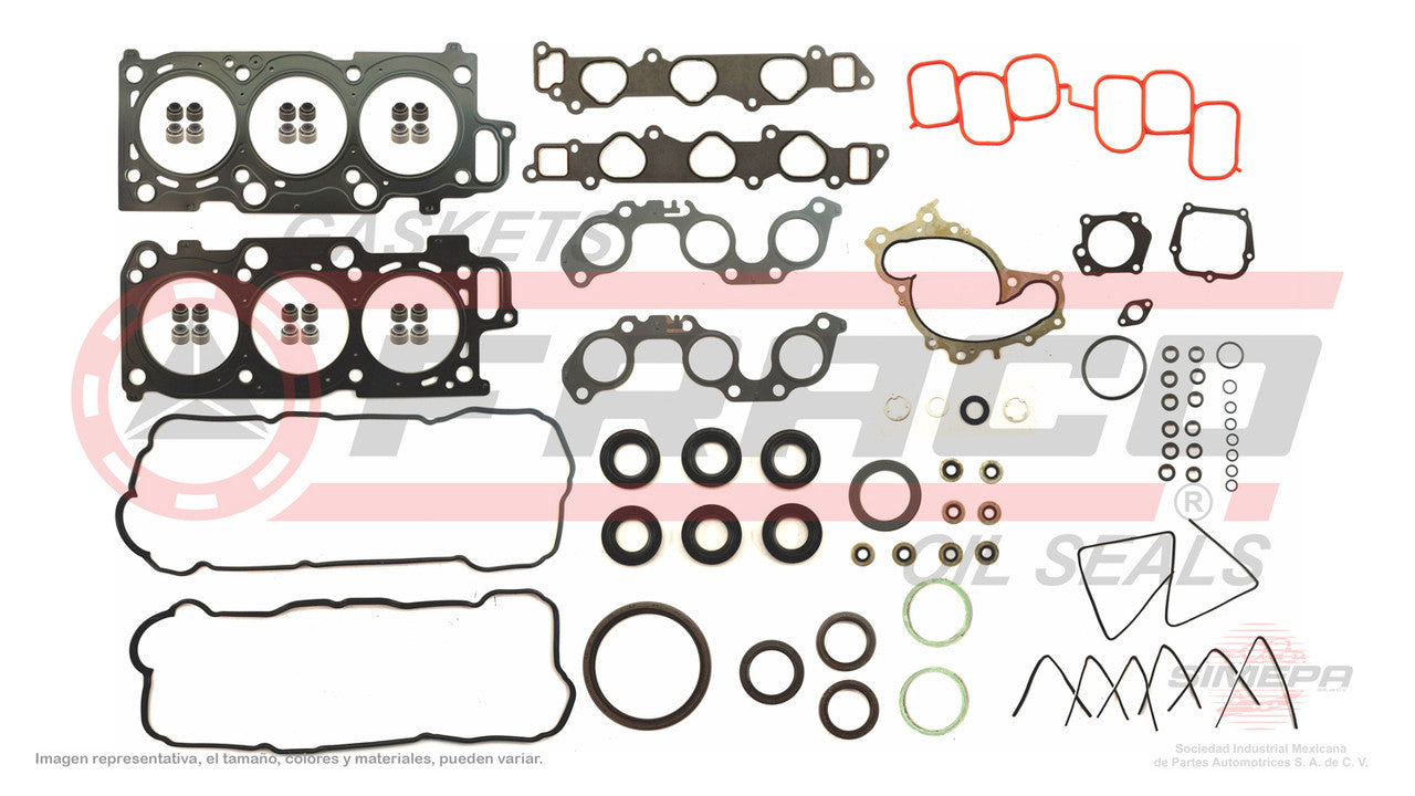 FSX-8062040 GASKET SET (JC-1317) 3.3L TOYOTA V6 CAMRY SOLARA HIGHLANDER KLUGER 24V 3MZ-FE 03/15. TOYOTA MLS HEAD