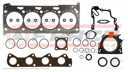 FSX-8640090 GASKET SET 1.6L VW 4 CYL LUPO POLO FOX SPORT VAN CROSS FOX 8V 03/07 HEAD MLS VOLKSWAGEN