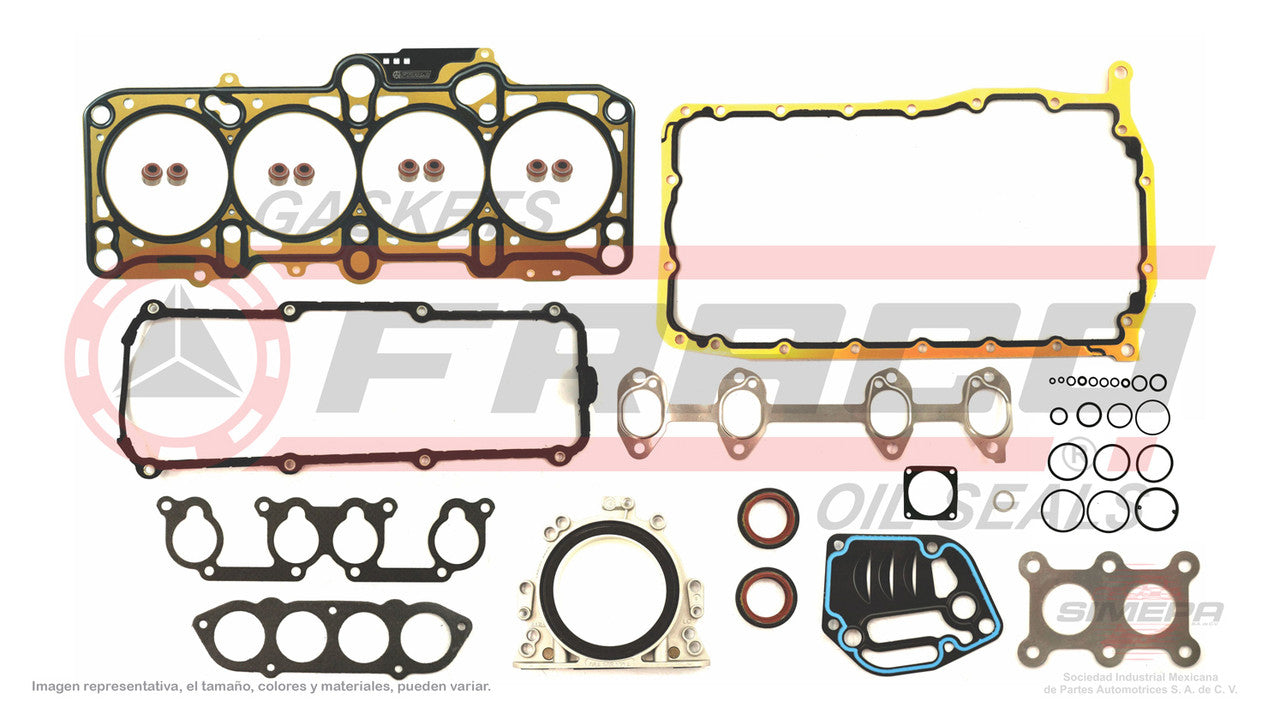 FSX-8640160 GASKET SET (AJU-50176300) 2.0L VW GOLF A4 JETTA SEAT IBIZA CORDOBA 04/06 BEETLE AUDI A4 POLO 00/05 98/15 MLS VOLKSWAGEN