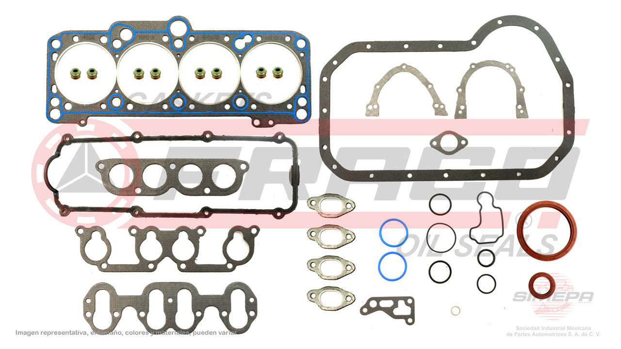 FSX-8640161 GASKET SET (FS-1845-1)(JC-99) 2.0L VW 4 CYL SOHC GOLF JETTA GLS PASSAT A3 92/00 VOLKSWAGEN SB HEAD