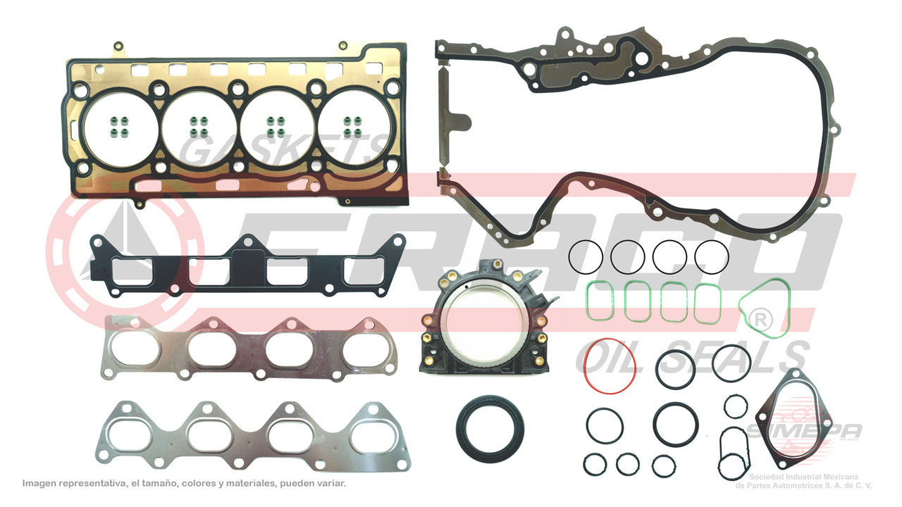 FSX-8640162 GASKET SET 1.4L 1.6L VW 16V DOHC GOLF JETTA TIGUAN PASSAT TOURAN 1.4L 05/10 VENTO POLO 1.6L 13/14 VOLKSWAGEN