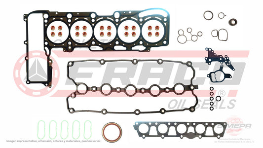 FSX-8650012 GASKET SET (FS-1856-ML)(JC-102) 2.5L VW 5 CYLINDER JETTA BORA NEW BEETLE 20V 05/15 MLS HEAD VOLKSWAGEN