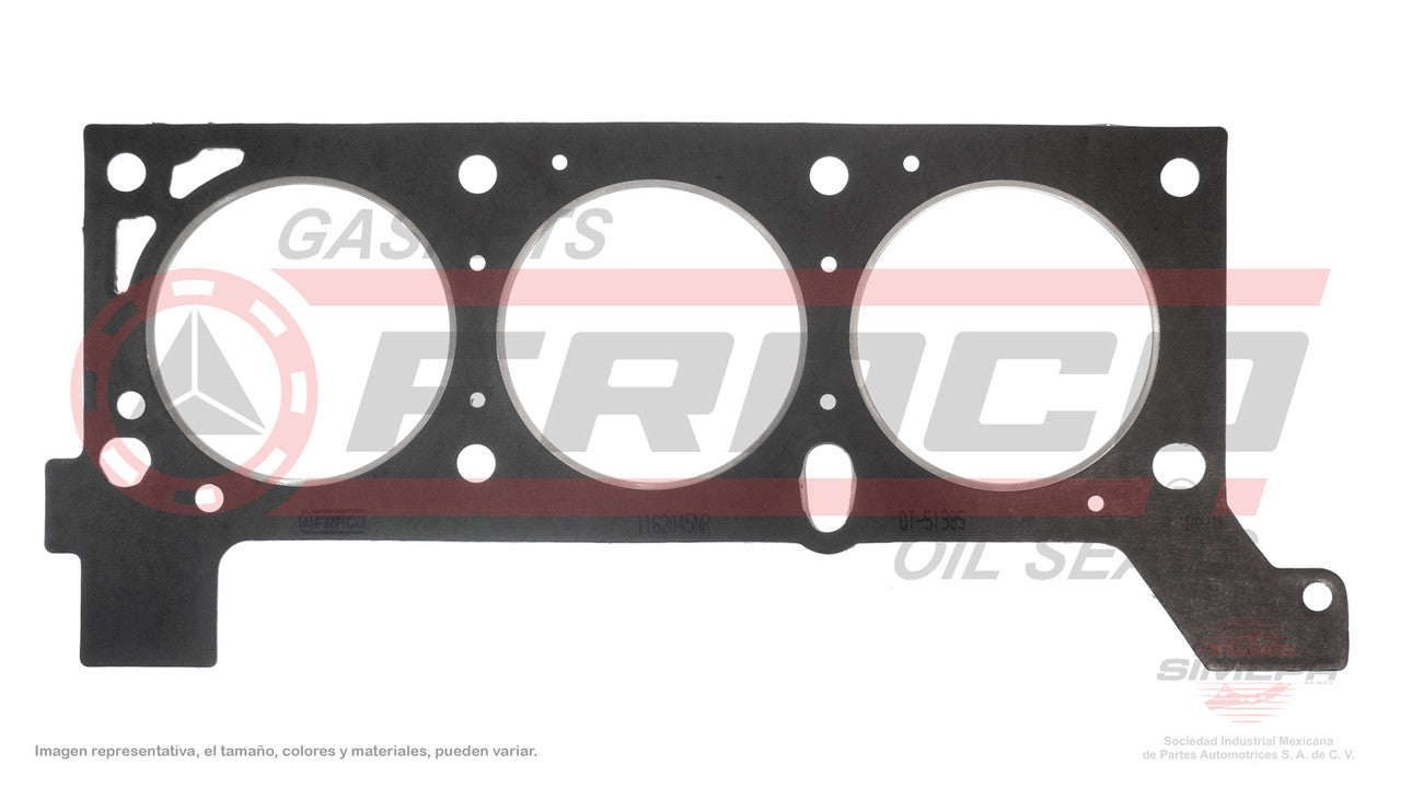 HGX-1162021-NR HEAD GASKET (CA-254-G)(CA-1410-I) 3.3L CHRYSLER V6 VOYAGER 202 91/98 (LH) NON-RETORQUE CHRYSLER