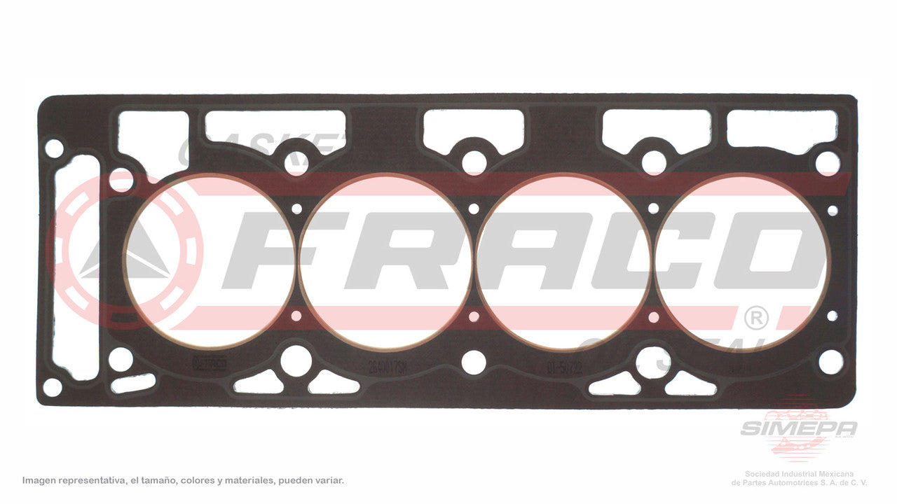 HGX-2640017-SM HEAD GASKET CA-317-GX KA 01/08 FIESTA 01/10 PICK-UP COURRIER 01/11 FIESTA IKON 02/11 ZETEC-ROCAM. GASKET IN ENVELOPE FORD