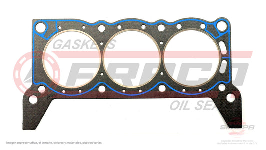 HGX-2662070-SB EMPAQUE DE CABEZA (CA-330-G)(CA-1513) 3.8L FORD MUSTANG THUNDERBIRD COUGAR 85/87 FAIRMON 1983 230 232 84/ 86 CARBURADO FORD