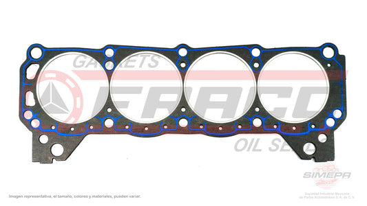 HGX-2682050-NR EMPAQUE DE CABEZA (CA-362-T)(CA-1533-T) 4.7L 5.0L OHV MUSTANG 255 289 302 AMERICANOS 79/82 GALAXIE 500 FALCON MAVERICK FORD