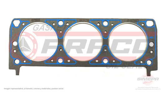 HGX-3062022-NR EMPAQUE DE CABEZA (CA-141-G CA-145-G)(CA-1223) 2.8L 3.1L 189 OHV VIN J M BUICK MALIBU 93/05 MATERIAL NO RETORQUE GENERAL MOTORS