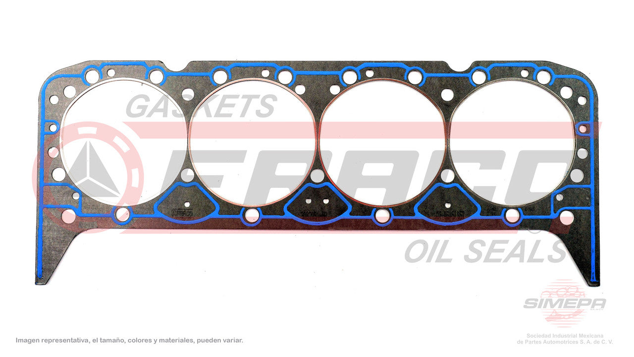 HGX-3082051-NR HEAD GASKET (CA-150-G)(CA-1250-VC) 5.7L 265 283 327 350 CARBURETED TBI VORTEC CARS TRUCKS 55/03 NO RETORQUE GENERAL MOTORS