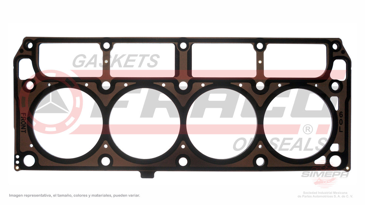 HGX-3082172-MLO HEAD GASKET (CA-176-ML)(CA-1264) 6.0L GM V8 CHEVROLET CADILAC SAAB HUMMER VIN HNU CORVETTE ESCALADE GENERAL MOTORS