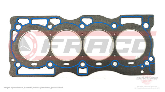 HGX-5840292-SB EMPAQUE DE CABEZA (CA-1235-G) 2.5L NISSAN 4 CIL XTRAIL ALTIMA S SL SENTRA SE-R MEXICO URVAN 00/04 DOHC QR25DE. 02/04 NISSAN