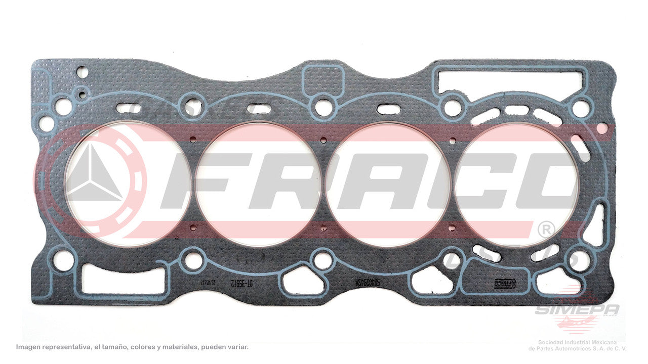 HGX-5840294-SM EMPAQUE DE CABEZA 2.5L NISSAN URVAN 16V DOHC QR25DE 09/13 FRONTIER 05/12. JUNTA EN SOBREMEDIDA ESPESOR 2MM. NISSAN