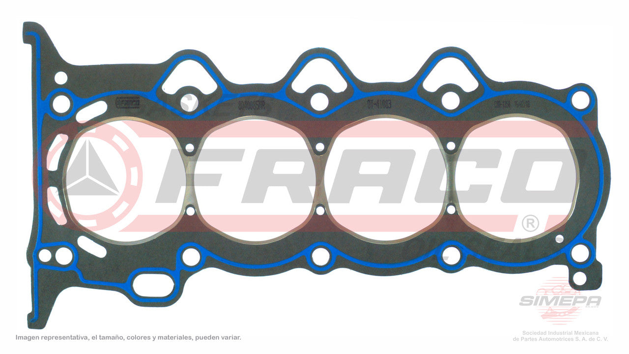 HGX-8040085-NR EMPAQUE DE CABEZA TOYOTA 4CIL 16V DOHC 1.3L YARIS VITZ 04/07 MOTOR 2SZ-FE PLATZ AURIS VITZ AURIS 1.5 07/08 TOYOTA