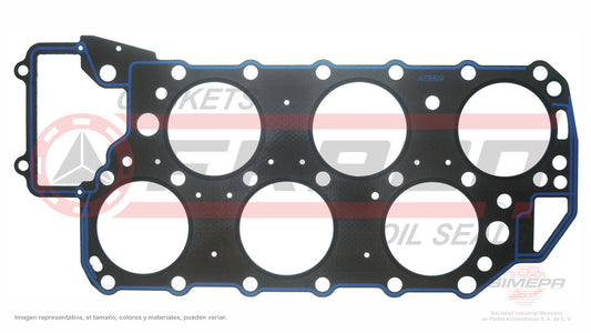 HGX-8664010-GF EMPAQUE DE CABEZA (CA-1854-G)(CA-95) 2.8L VW 6 CIL JETTA GOLF PASSAT VR6 12V 95/98 VOLKSWAGEN