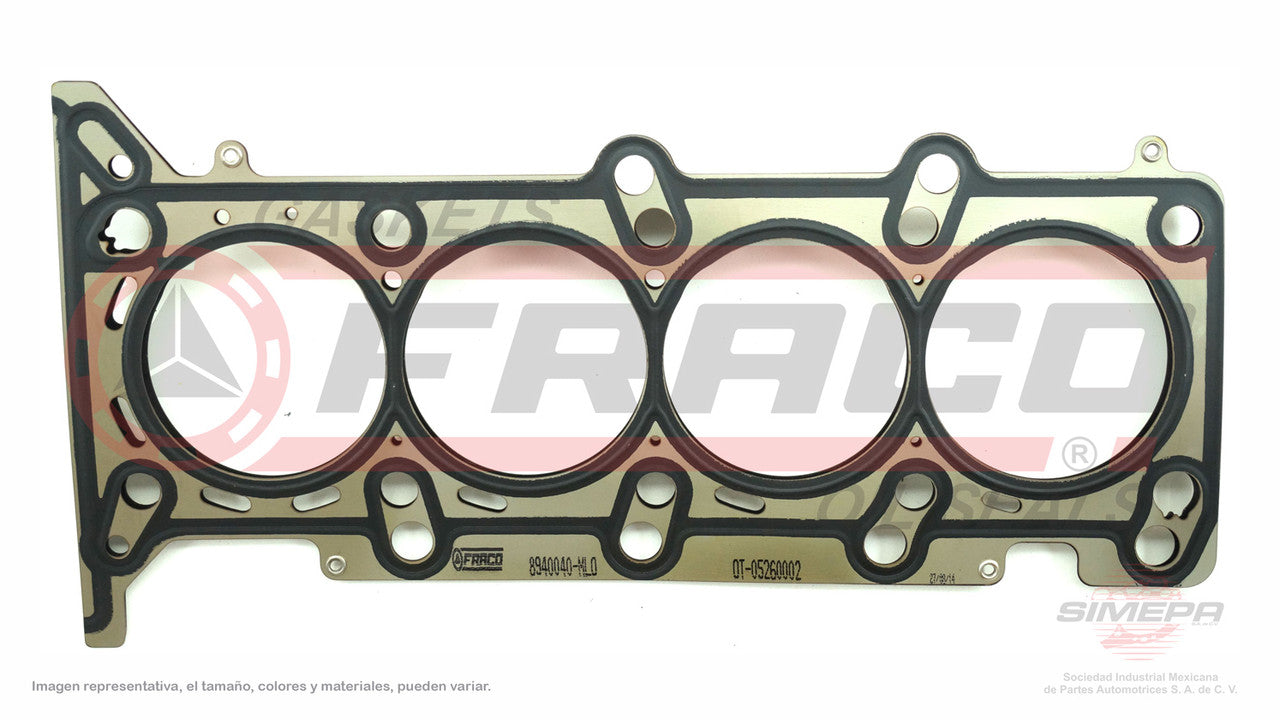 HGX-8940040-MLO EMPAQUE DE CABEZA 1.4L GM CHEVROLET SAIL 12 /15 MLS GENERAL MOTORS