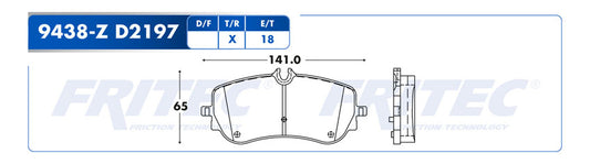 SHD9438-Z BALATAS (9438-D2197) R.T. CRAFTER 2019-2020 CAP. 3.88 TON. VOLKSWAGEN