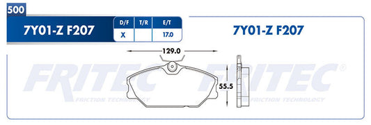 SPC-7Y01-Z BALATAS 8696-D1496 (FDB-1420)(D)CLIO SPORT 02/07 MEGANE 01/04 SCENIC 01/04 RENAULT