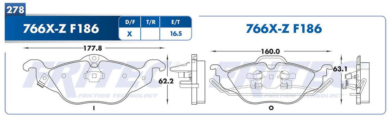 SPC-766X-Z BALATAS 8741-D1532 (D)ASTRA 00/08 S/SENSOR GENERAL MOTORS