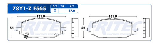 SPC-78Y1-Z PADS (78Y1-F565) DEL ONIX 20/21 GENERAL MOTORS