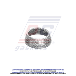 LA-5240-M EXHAUST PIPE RING (10 PZA) 2.000X2.800X0.600 SHADOW 4CYL. 2.2L 89/94 SPIRIT 2.2 2.5L 89/94 (METAL MESH MATERIAL) CHRYSLER