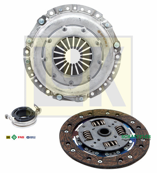 LK-622069600 KIT DE CLUTCH (NAK-07-010) (EJ-F22A) ESCORT EXP 4C. 1.9L 85/87 TOPAZ 4C. 2.3L 84/90 FORD