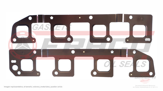 MEX-1182105 EMPAQUE DE MULTIPLE (MS-4273-E)(MU-41420-E-D MU-41420-E-I ) 5.7L HEMI RAM 2500 3500 QUAD JEEP COMANDER SONORA CHARGER CHRYSLER