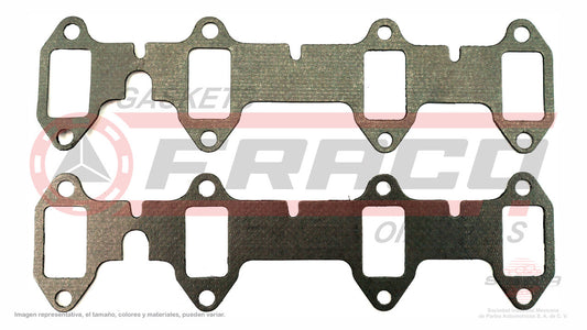 MEX-2682110 EMPAQUE DE MULTIPLE (MS-4356-E)(MU-41531-E) 5.8L 5.9L 6.4L FORD V8 352 360 390 58/76 2 PZAS FORD