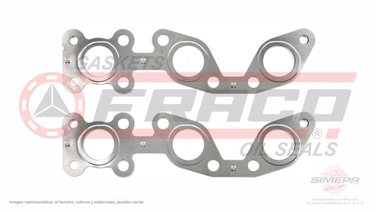 MEX-5862010 EMPAQUE DE MULTIPLE (MU-432-E) 3.3L PATHFINDER 96/00 FRONTIER 99/04 XTERRA 00/04 VG33E 12V SOHC CON ANILLOS PROTECTORES NISSAN