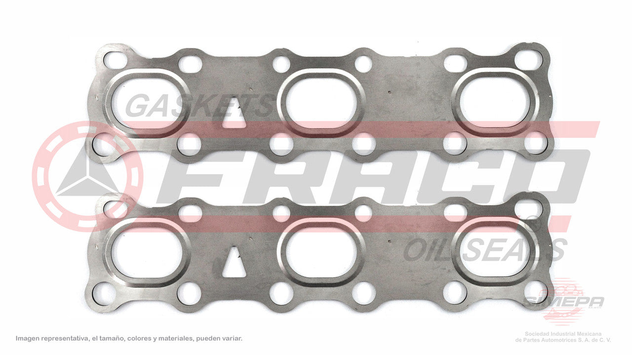 MEX-5862040 EMPAQUE DE MULTIPLE 4.0L NISSAN V6 PATHFINDER FRONTIER X-TERRA VQ40DE DOHC 24V 05/10. 2PZAS MLS. NISSAN