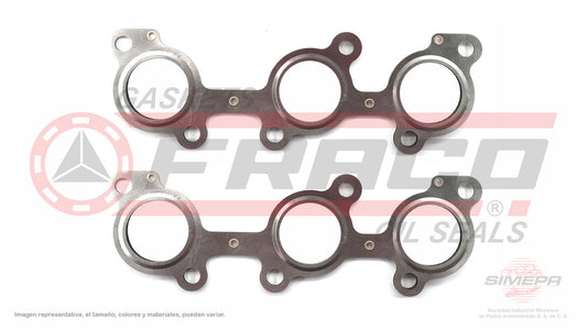 MEX-8062030 EMPAQUE DE MULTIPLE (MS-41357-E) 3.4L TOYOTA 4 CIL 4 RUNNER 5VZ DOHC HI-LUX 95/02 2 PZAS MLS TOYOTA