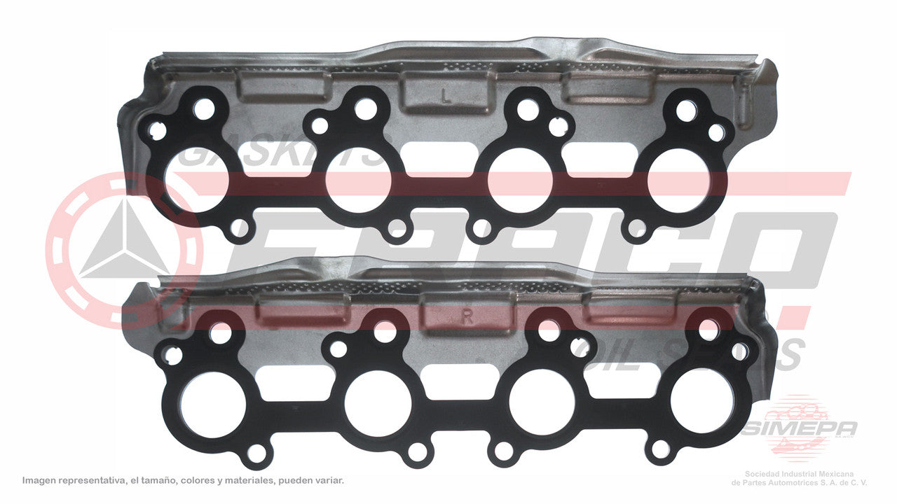 MEX-8082040 EMPAQUE DE MULTIPLE (MS-41361-1E) 4.7L TOYOTA V8 4 RUNNER TUNDRA LAND CRUISER LEXUS LX GX. 00/15 2 PZAS MLS TOYOTA