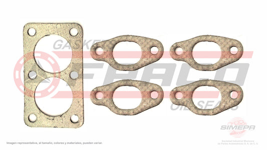 MEX-8640130 EMPAQUE DE MULTIPLE (MS-41830-E)(MU-492-E) 1.7L 1.8L V.W 4 CIL CARIBE ATLANTIC POINTER 77/97 VOLKSWAGEN