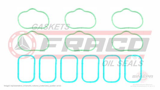 MIX-1162037 GASKET SET (MU-41440-A)(MS-4269) CHRYSLER V6 24V TOWN &amp; COUNTRY AVENGER CHALLENGER CHARGER JEEP WRANGLER 220C CHRYSLER