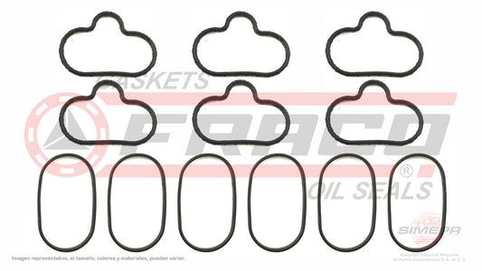 MIX-2662056 EMPAQUE DE MULTIPLE (MS-4327)(MU-41526-A) 3.0L FORD V6 ESCAPE MEBA 01/01 6 LIGAS DE PLENUM Y 6 LIGAS DE ADM FORD