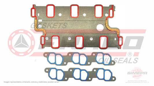 MIX-2662080 EMPAQUE DE MULTIPLE (MS-4335-A) 4.0L FORD V6 EXPLORER OHV 90/94 2 PZAS FORD