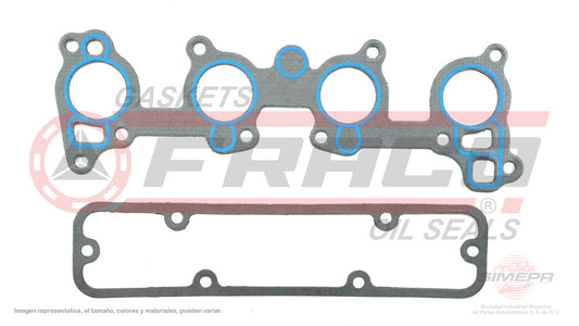 MIX-3040061 EMPAQUE DE MULTIPLE (MS-4108)(MU-41216-A) 2.0L 2.2L BUICK PONTIAC OHV 121 VIN 1 134 VIN G BERETTA CAVALIER 87/91 2 PZ GENERAL MOTORS