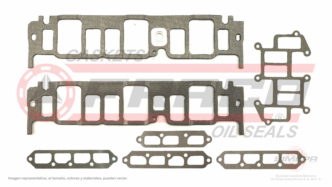 MIX-3062001 EMPAQUE DE MULTIPLE (MS-4140-A)(MU-41206) 2.8L GM V6 CHEVROLET 173 VIN X ZL 80/84 2 PZAS GENERAL MOTORS