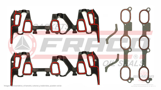 MIX-3062023 EMPAQUE DE MULTIPLE (MS-4145-2)(MU-41223-1A) 3.1L 3.4L 189 00/03 MALIBU GUIA AL LADO 2 PZAS T/P 4 JUNTAS DE PLENUM GENERAL MOTORS