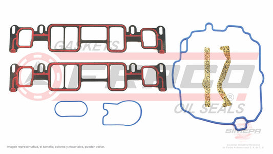 MIX-3062136 EMPAQUE DE MULTIPLE (MS-4144-4)(MU-41222-7-A) 4.3L 262 VIN W X VORTEC 96/ 99 PICK UP 1500 SILVERADO 2 PZ GENERAL MOTORS