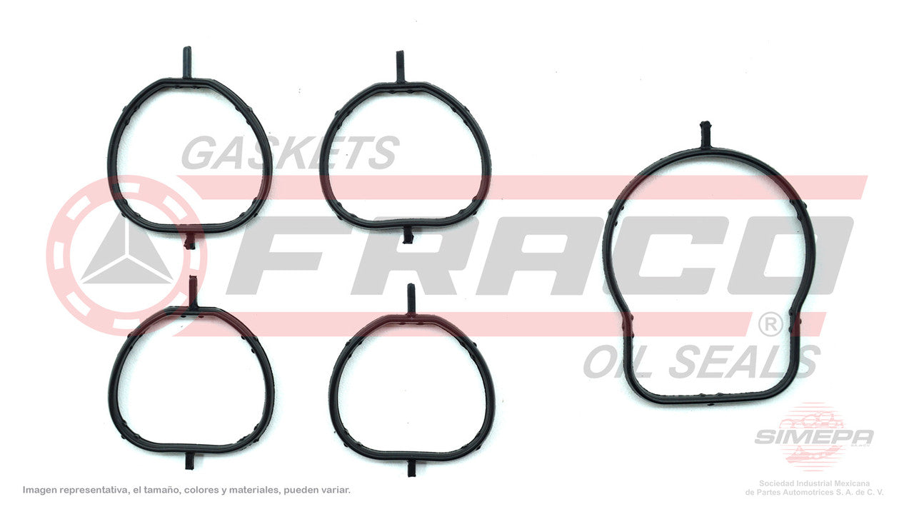 MIX-3640015 EMPAQUE DE MULTIPLE (MS-4207-A)(MS-4120-A) 1.1L HYUNDAI 12V I10 EON DODGE I10 KIA PICANTO KIA RIO G4HG SOHC 07/14. 5 PZ HYUNDAI