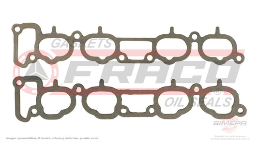 MIX-5840301 EMPAQUE DE MULTIPLE (MS-41225 MS-41225-1)(MU-420-A MU-420-1A) 2.4L NISSAN P UP ESTAQUITAS ICHIVAN KAS4E SOHC 12V 89/99 NISSAN