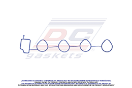 MS-4116 MANIFOLD GASKET PONTIAC MATIZ 4C 1.0L (SOHC) (DAEWOO ENGINE) 04/09 GENERAL MOTORS